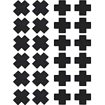 40 Coperture Capezzoli Nere Impermeabili E Traspiranti - Autoadesive Monouso A Forma Di Croce - Foto 6