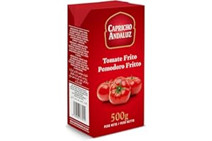 CAPRICHO ANDALUZ Salsa de Tomate Frito HORECA Brik 500g - Sin Conservantes - Tetrabrik Profesional Restaurante y Catering - Base para Salsas Chef Cocina