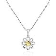 Philip Jones Daisy Necklace Created with Zircondia® Crystals