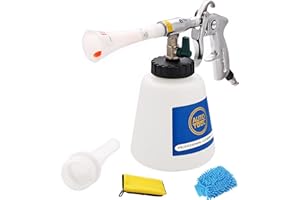 EXLECO Pistolet do czyszczenia samochodu, wysokociśnieniowy, do czyszczenia wnętrz, 60 l, 6 ~ 9,2 bar, pistolet do mycia wnętrz, pistolet natryskowy z dyszą, ręczniki, rękawice do deski rozdzielczej,