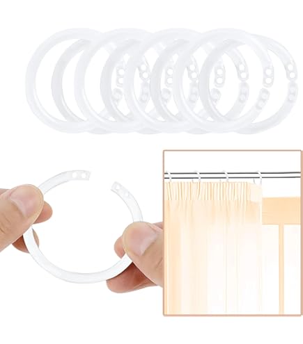 100 Pièces Anneaux De Rideau De Douche, Anneaux Pour Rideaux Pour Salle De Bain Salon Chambre A Coucher Argent 6 8 3 8cm 97118963