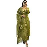 ANNI Designer Women's Rayon Viscose Straight fit Printed Embroidered Kurta with Pant & Dupatta | Ethnic Kurta Set for Women |