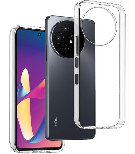 Cover Per TCL 50 Pro NxtPaper 5G Con Anello Rotante 360° – Morbida Silicone Trasparente - 5