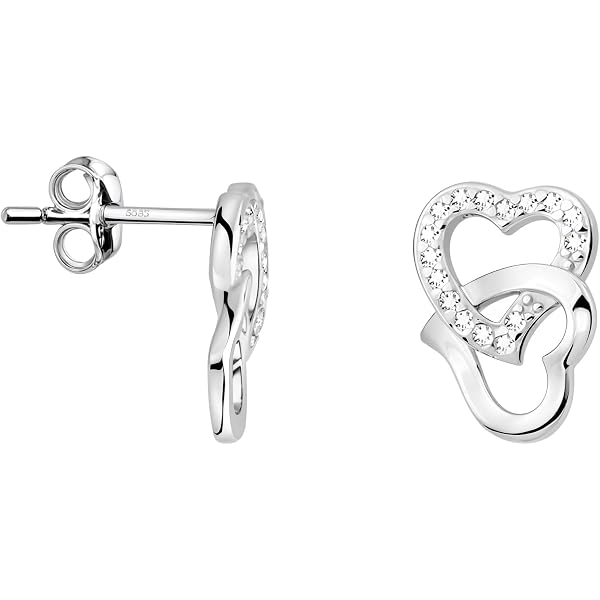 SOFIA MILANI Damen Ohrringe Aus 925er Silber – Mit Zirkonia-Steinen, Rhodiniert, Nickelfrei – In Edler Geschenkbox