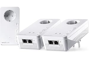 devolo Adattatore Wi-Fi Powerline Magic 1 WiFi Multiroom Kit – fino a 1.200 Mbit/s, rete WLAN, presa Wi-Fi Powerlan, 2 porte LAN, dLAN 2.0, bianco
