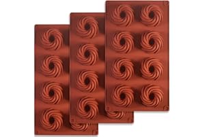 ionEgg Stampo in silicone per cioccolato, caramelle, budino, biscotti, 3 pezzi