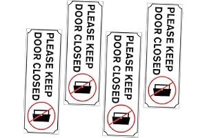 FUNOMOCYA 4 St Keep Door Closed Decal och Lätt att Fästa för Kontor Hotell Badrum och Förvaringsrum Håll Dörren Stängd och Skydda Innehållet