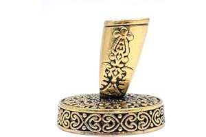 ANCLLO Penna piuma Pennino Stand Pen Plug Metallo Rotondo Pen Holder Base Cap Accessori Penna Stilografica Acciaio Inox Cancelleria Regalo