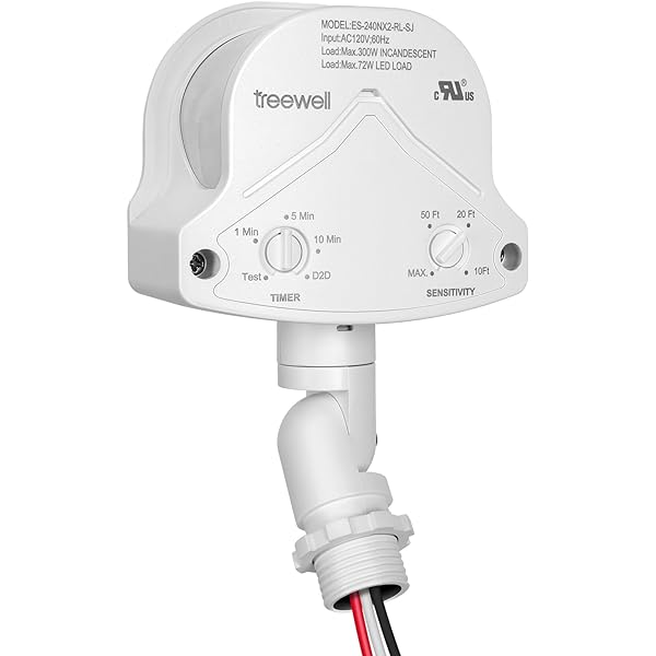 4-Pack PIR Ceiling Motion Sensor - For LED High Bay Lights, 40ft Ceiling, Commercial Grade