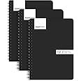 amazon basics College Spiral Notebook | A5 Size | 5.5" x 8.2" Blank Travel Writing Notebooks | 120 Pages Each | Ideal for Students, Office, Business, & Sketching | Set of 3