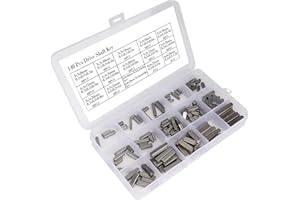 Buachois 140 Pcs Drive Shaft Key Parallel 3-4-5-6mm Motor Shaft Keys Set Round Ended Feather Key Gear Shaft Drive Flywheel Key Pulley Crank