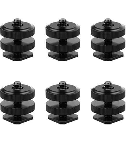 Support Flash Universel Avec Trépied 1/4" - Lot De 3 | Compatible Nikon, Canon, Yongnuo, Metz | DWFEYOI