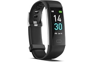 Excefore Fitness Tracker with Step Counter Calories Stopwatch, IP68 Activity with Heart Rate Monitor with Sleep Tracker Blood Oxygen Wallpaper Settings Smartwatch, Smartband for Android/iOS (Black)3.2 out of 5 stars 10AED 75.77