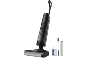 DREAME H12S Aspiradora en Seco y Húmedo, 16000Pa Potencia Aspiradora Escoba Sin Cable, Múltiples Modos de Limpieza, Secado con Aire Caliente, Detección Inteligente de Suciedad, Negro