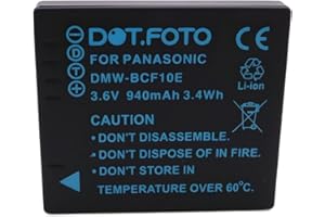 Dot.Foto DMW-BCF10E, CGA-S/106C Premium 3.6v / 940mAh Rechargeable Battery for Panasonic