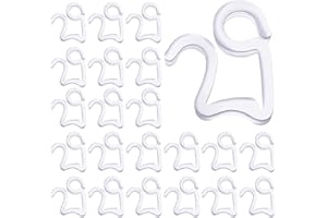 HIQE-FL Luces Clips,120Pcs Clips de Luz,Ganchos para Colgar Luces,Luces de Cuerda al Aire Libre,Ganchos Plástico para Colgar,Luces de Hadas,Ganchos de Clip (A)