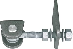 Gah-Alberts M20 411077 Door Hinge 180° Opening Short with Screws / Bolts Hot-Dip Galvanised for Welding