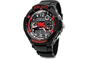 TOPCABIN Digital-Analog Kids Teenager Boys Girls Sport Digital Watch with Alarm Stopwatch Chronograph - 50m Water Proof Electronic Sport Watch for Boys Teenagers Junior Kids Children