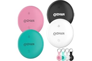 CHZHVAN Android Traceur Tag,Google Tracker Fonctionne avec l’app Find Hub (Uniquement Android),Batterie Remplaçable,IP67 Imperméable,Bluetooth Localisateur pour Sacs,Bagages,Animaux et Sac à Dos,4 Couleurs