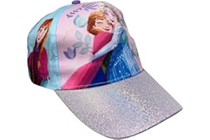 CARTOON Cappello con Visiera Frozen Disney Berretto Estivo per Bambini Regolabile 54 cm Protezione dai Raggi UV