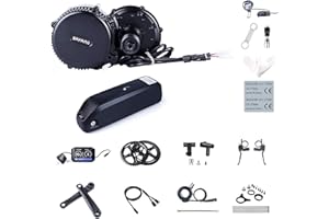 Bafang BBS02B Zestaw do przebudowy środkowego napędu roweru elektrycznego 48V 750W, do przebudowy środkowego silnika, do roweru górskiego, roweru szosowego, Opcjonalna Bateria na Rurze Tylnej, Bateria na Trójkącie