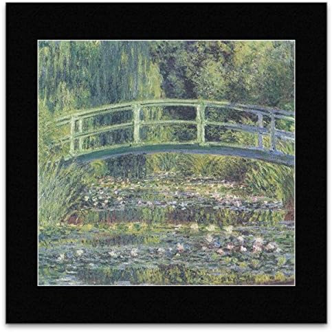 Claude Monet - Nympheas - Water Pond And Japanese Bridge 1900 Mini Poster - 40x40cm