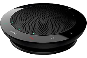 Jabra Speak 410 Speaker Phone - Microsoft Certified Portable Conference Speaker with USB - Plug-And-Play Connectivity with Computers