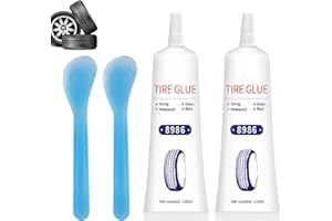 IJHYGD 2 Kit Mastice per Riparazione Pneumatici,Possente Colla per Riparazione Pneumatici,Sigillante Professionale per Pneumatici per Auto,Riparazione Rapida di Crepe Fori Pneumatici Dell'auto