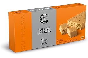 Castillo de Jijona - Turrón de Jijona - Torrone tradizionale - Selezione di mandorle - Senza glutine - Qualità suprema - Ricetta artigianale - Prodotto in spagna (Jijona) (150, Grammi)