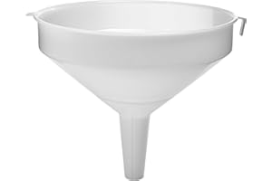 Browin 350031 Grand Entonnoir | Diamètre 30 cm | Capacité 6 litres | Entonnoir sans Danger pour l'Alcool | pour le Remplissage de Grandes Bouteilles | Entonnoir pour Vin, Bière, Teintures | Blanche
