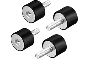 ‎LVJKES Lvjkes 4 Stücke VD Schwingungsdämpfer m10, Gummipuffer m10, für Luftkompressoren Dieselmotoren Benzinmotoren Wasserpumpen (M10 x 27, 40 x 30)