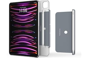 Dracool Pencil Stifthalter für Apple Pencil Pro/Apple Pencil 2. Generation Hülle Kompatibel mit Magic Keyboard, Smart Keyboard Folio und Anderen Magnetisch Hülle (Pencil Länge innerhalb 166mm) -Grau