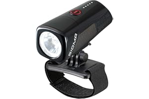 SIGMA Buster 400 HL, helmet lamp with 400 lumens, rechargeable helmet lamp with five lighting modes, with function for quick attachment, colour: black
