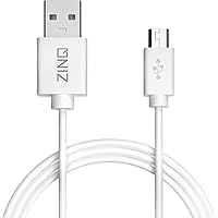 Zinq Technologies Super Durable Micro to USB 2.0 Round Cable with High Speed Charging, Quick Data Sync and PVC…