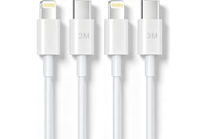 USB C to Lightning Cable,2Pack 3 Meter [Apple MFi Certified] Type C Charge Wire iPhone Fast Charger Lead USB-C Charging Cord for iPhone 14/13/12/12 PRO Max/12 Mini/11/11PRO/XS/Max/XR/X/8/8Plus/iPad