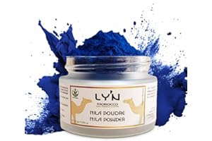 LY'N MOROCCO Poudre de Nila pure/Bio et Originale/Réduit les imperfections, Eclaircissante/pourcorps et visage / 100% naturel-25 gr