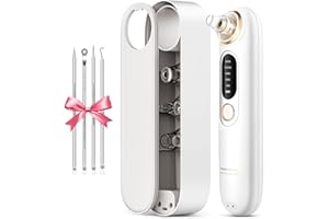 UWELLIKY Limpiador de Poros Electrico, Succionador de puntos Negros con 5 Modos de Succión, 4 sondas reemplazables, Elimina Eficazmente las Impurezas, los Puntos Negros y el Acné en los Poros Obstruidos