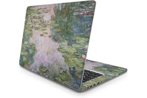 Sticker Master Claude Monet Water Lilies Art Laptop Vinyl Sticker Skin Cover 13 14 15 Inch Notebook Decal for MacBook Asus Acer Hp Lenovo Huawei Dell Ms Toshiba 16 inch (38x27 cm)