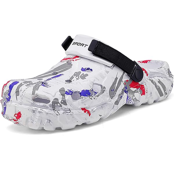 Hommes Camo Sabots Chaussures Jardin - Sandales Pantoufles Caoutchouc Léger Pour Plage Piscine Travail