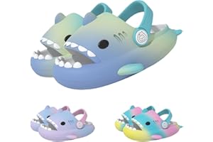 YImoomus Sharklas Originales NiñO, Sharky Chanclas Suela Gruesa Antideslizante, Sharklas Niña Tiburón Verano Zapatillas