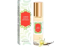 GENERISCH Vanillas Amber Perfume Oil, Vanilla Parfums, Lang Anhaltender Haut-Körpernebel mit Vanille & Amber, Extrait De Parfüms Aromatischer Körper, Tragbares Parfümspray Für Dating-Reisen (1PC)