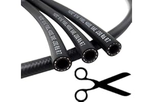 MAIL MORE Fuel Pipe - Braided Reinforced Rubber (10mm, 5mm ID, 1m-5m), Petrol/Diesel/Water Fuel Hose (8mm, 10m)