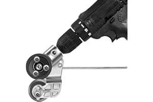 TWINHUI Sheet Metal Cutter Drill Attachment, Electric Drill Shears Attachment Cutter Nibbler, Metal Nibbler Drill Attachment for Cutting Iron, White Sheet, Steel, Copper, Aluminum
