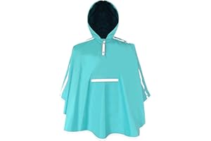 Salzmann Cape de pluie pour enfants - Veste de pluie imperméable pour filles et garçons - Fabriquée avec 3M Scotchlite