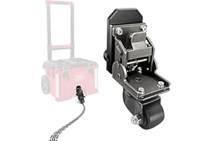 BPOPO Structure en Acier - Kit de Roulettes Pivotantes Packout pour Boîte à Outils Milwaukee - Roues Avant - Accessoires pour Faciliter le Transport