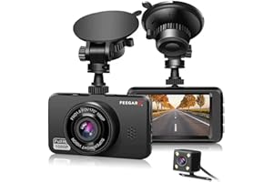 ‎FEEGAR F Wideorejestrator Feegar Patrol Kamera Samochodowa cofania Przód i tył Full HD Sensor Sony Kąt nagrywania 170 stopni G-sensor HDR Auto-start Tryb Nocny