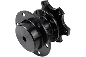 Acclcors Kit universel à 6 trous Snap Off Boss pour volant de course / rallye / sport automobile - Bouton de klaxon non pris en charge