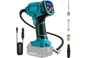 SOFOFUX Cordless Tyre Inflator Air Compressor for Makita 18V Battery, 160PSI Portable Handheld Air Pump with Digital Pressure Gauge & LED Light for Cars Motorcycles Bikes Sport Balls(Battery Not Included)