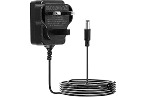 YUIO 9V 1A Guitar Pedal Power Supply Adapter for BOSS ME-80, PSA-120, PSA-120S, RC-1, DC 9V Charger Adapter for BOSS, Behringer, Donner, JOYO, MXR, Zoom Effects Pedals, 5.5mm x 2.1mm, Center Negative