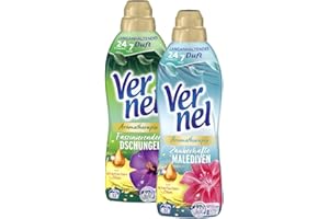 Vernel Aromatherapie Probier Set, 2 Sorten (2 x 800ml), Faszinierender Dschungel und Zauberhafte Malediven